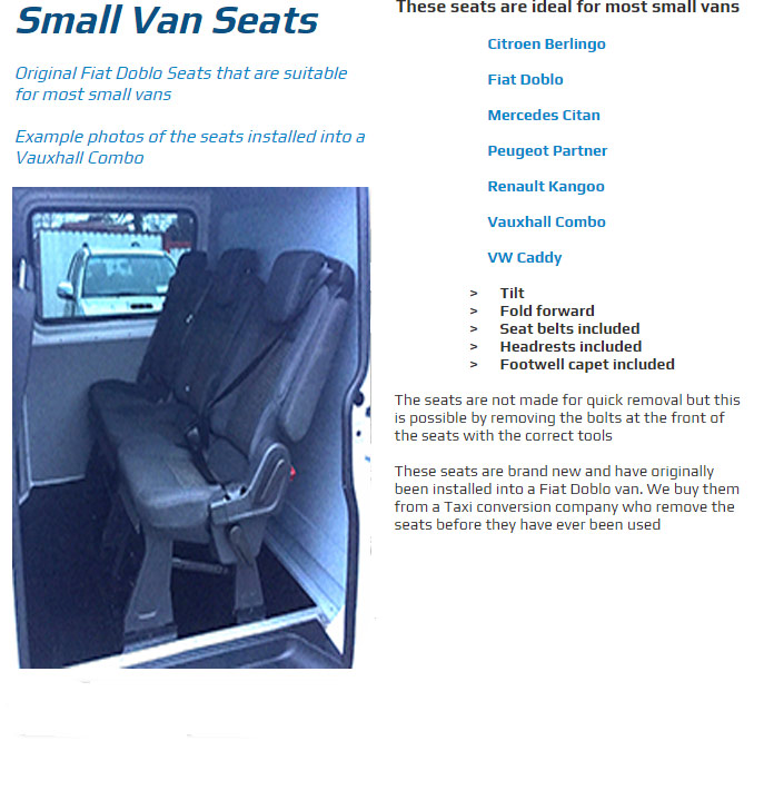 small van seat conversions